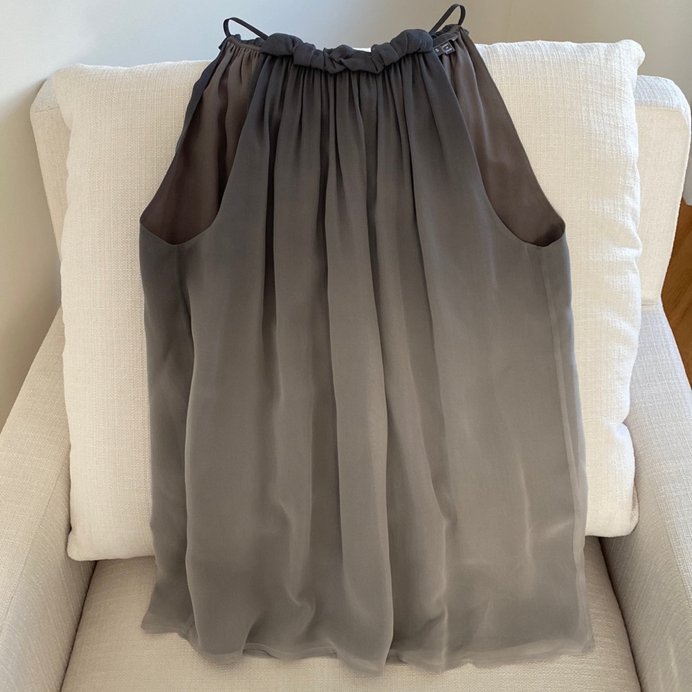 Vince Gray Sheer Tank Top